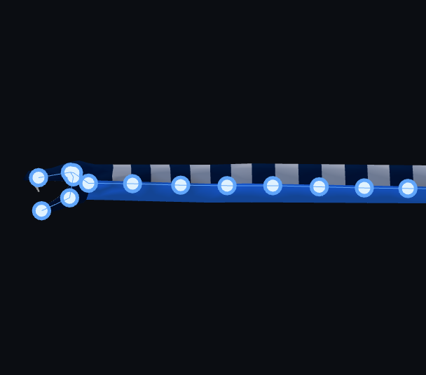 A snake with its afk.ai skeleton