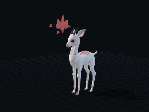 Crystal Deer 3D model