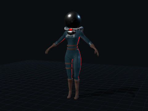 Dark Astronaut 3D model
