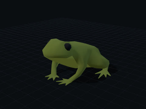Green Frog 3D model